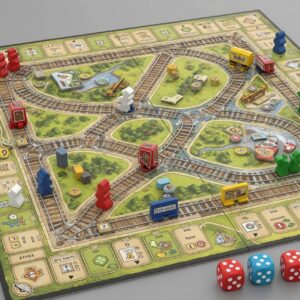 Railroad Ink Challenge – Route Building Dice Game